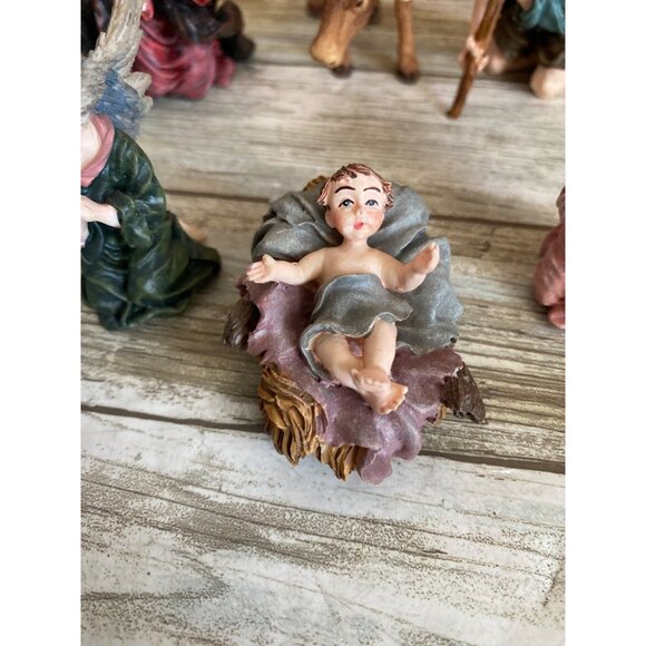 House of Lloyd “The Presepio” 8-Pc Nativity Set with Box 1980s - w/FLAW - Picture 8 of 16